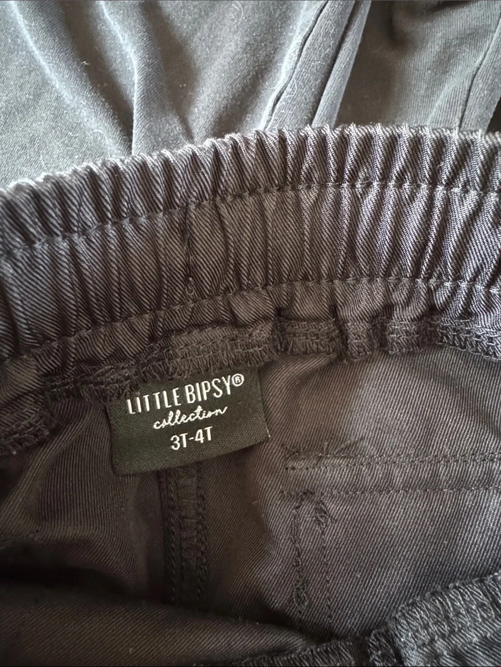 LOT Little Bipsy Black Long Sleeve Shirt and Cargo Jogger Pants